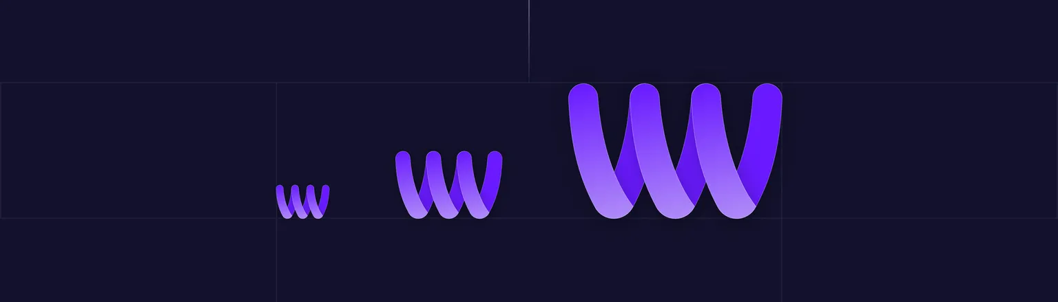 Different size variations of the WeatherWorks logo, with a connection going to the top