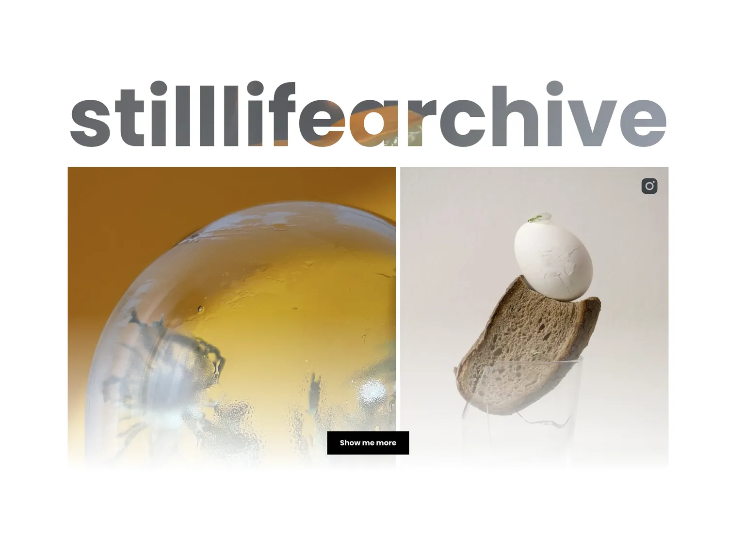 Eine Vorschau auf die stilllifearchive Sektion der Website
