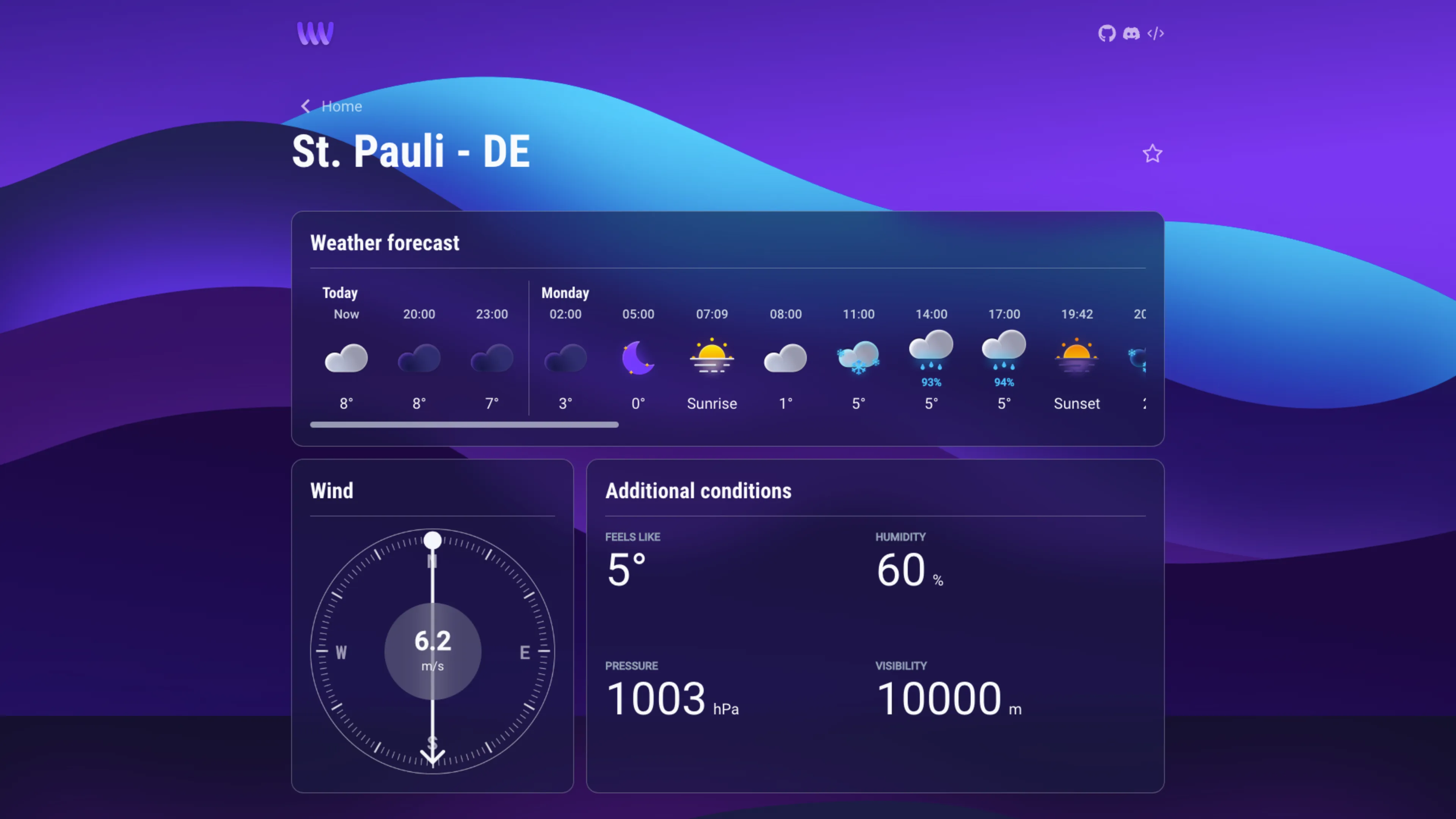 Web-app location details preview